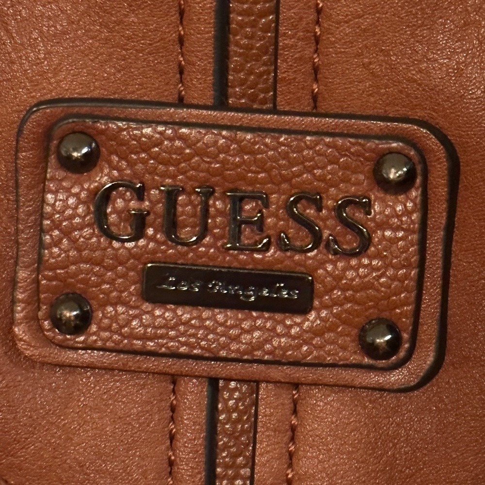 GUESS Leather Studded Women's Handbag Purse Tote Bag - Picture 8 of 9